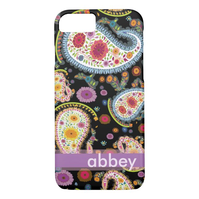 PixDezines - bakgrunden för paisley/DIY Case-Mate iPhone Skal (Baksida)