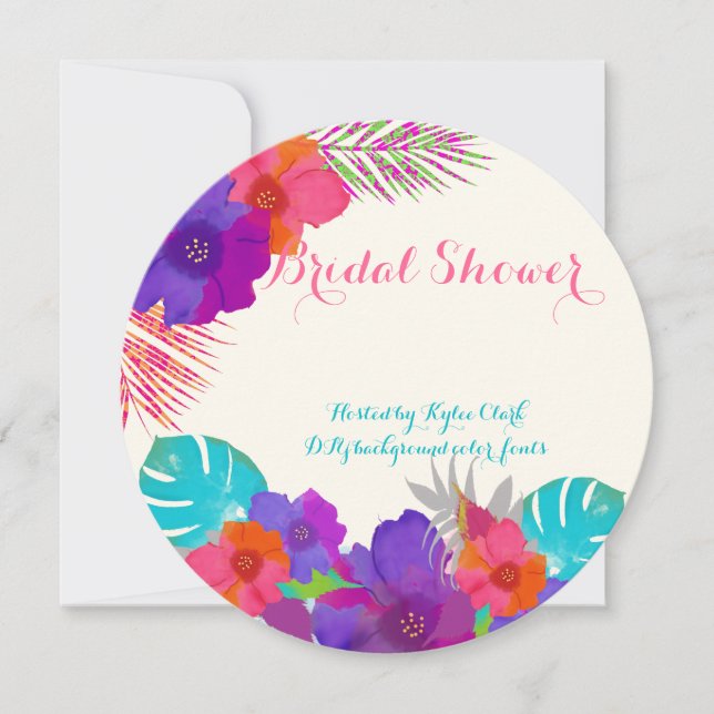 PixDezines bali kai/DIY-bakgrund+typsnitt Inbjudningar (Framsida)