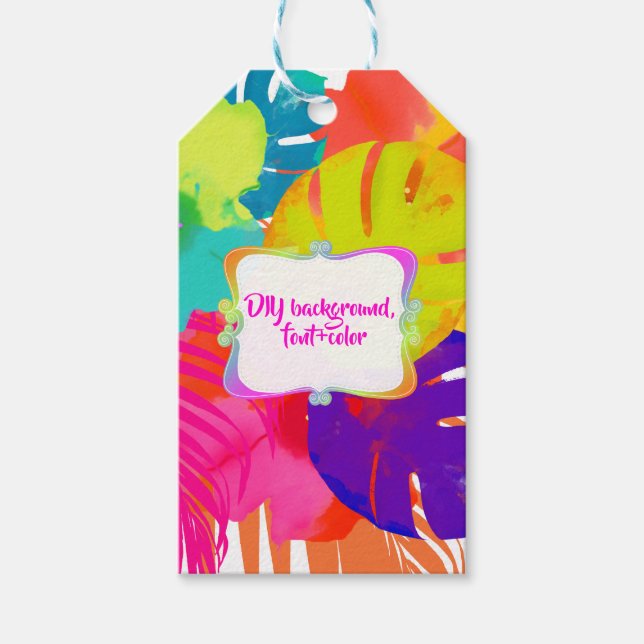 PIXDEZINES BALI KAI, TROPISK BLOMSTER+FOLIAR PRESENTETIKETT (Framsidan)