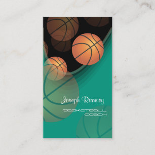 PixDezines Basketball Coach/DIY-bakgrund färg Visitkort