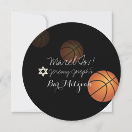 PixDezines Basketboll Bar Mitzvah/Gör-det-själv Fä Inbjudningar