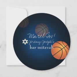 PixDezines Basketboll Bar Mitzvah/Gör-det-själv-fä Inbjudningar