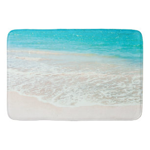 PixDezines Beach/Turcoise Blue Badrumsmatta