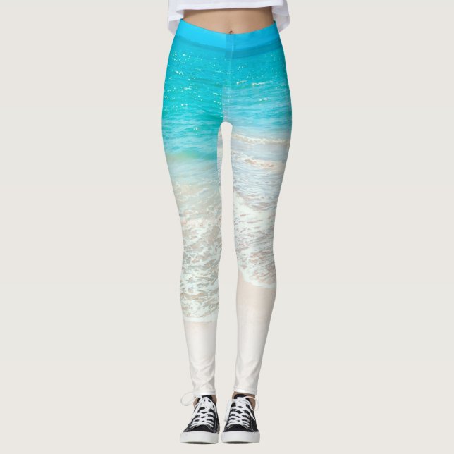 PixDezines Beach/White Sand Leggings (Framsida)