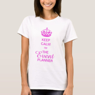PixDezines Behålla Lugn/Händelseplanering/DIY-text T-shirt