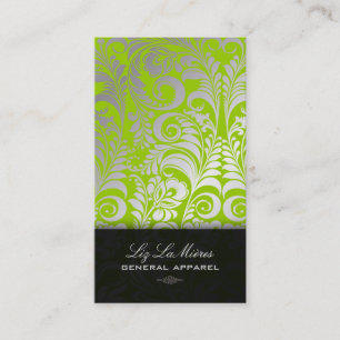 PixDezines Bellissimo Vintage Damask Visitkort