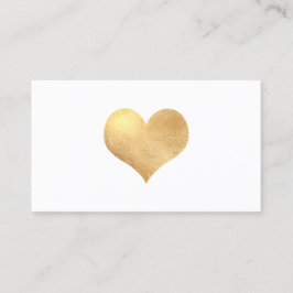 PixDezines Big Heart i Faux Guld/DIY-bakgrund Visitkort