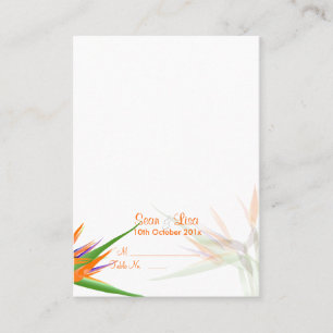 PixDezines BIRD OF PARADISE/DIY Background Färg Placeringskort