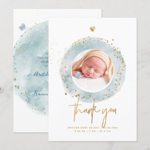 PixDezines Birth Notification Baby ShowerTack Inbjudningar