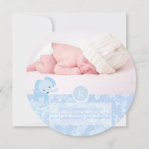 PixDezines blå toile+elefant Meddelande