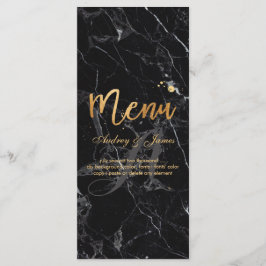 PixDezines Black Marble/Shine Menu/Faux Guld Meny