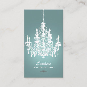 PixDezines Black+White Chandelier/DIY-bakgrund Visitkort