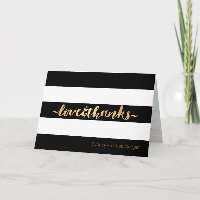 PixDezines black+white+rand tack för dina kort (Framsida)