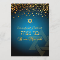 PixDezines BLÄNDANDE GULD/B'nai Mitzvah/Gör-det-sj