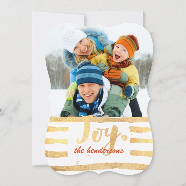 PixDezines bländande julkort i guld (Framsida)