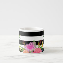PixDezines blommig/ akvarell/ ranunkel Espressomugg