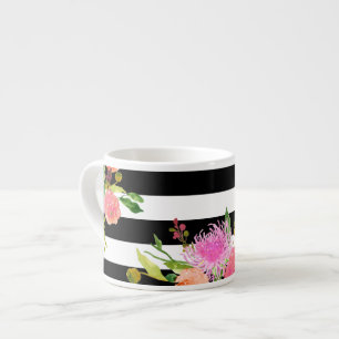 PixDezines blommig/ akvarell/ ranunkel Espressomugg