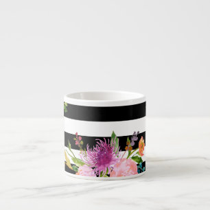 PixDezines blommig/ akvarell/ ranunkel Espressomugg