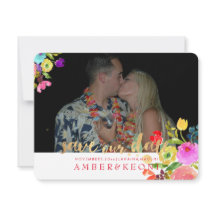 PixDezines Blommig Akvarell/Spara Vår Datum