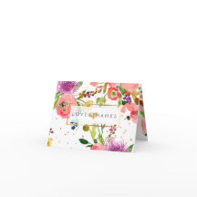 PixDezines Blommigt Vattenfärg/Ranunculus/Tack