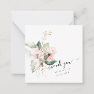 PixDezines Blommigt Watercolor Rosa Bouquet Anteckningskort