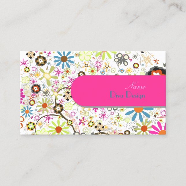 PixDezines Blooms, BusinessCard Visitkort (Framsida)