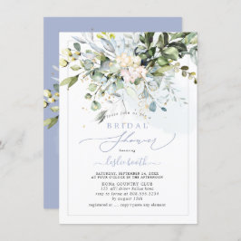 PixDezines Blue Gum Eucalyptus Möhippa Inbjudningar