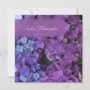 PixDezines Blue Hydrangea Inbjudningar