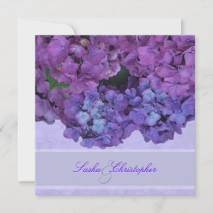 PixDezines Blue Hydrangea Inbjudningar