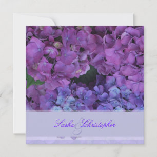 PixDezines Blue Hydrangea Inbjudningar