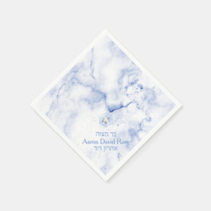 PixDezines Blue Marble+Honeycomb, Mitzvah Pappersservett