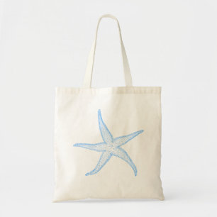 PixDezines Blue Starfish Tygkasse