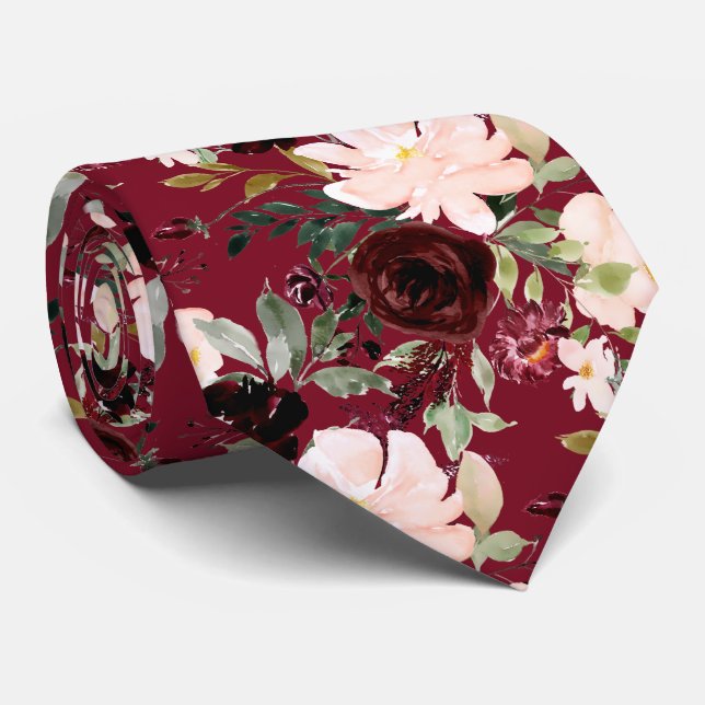 PixDezines Blush Burgundy Navy H2 Botanisk Slips (Rullad)