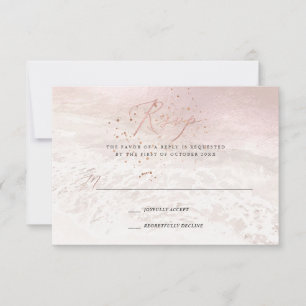 PixDezines Blush Coastal, Sand n Sea RSVP Inbjudningar