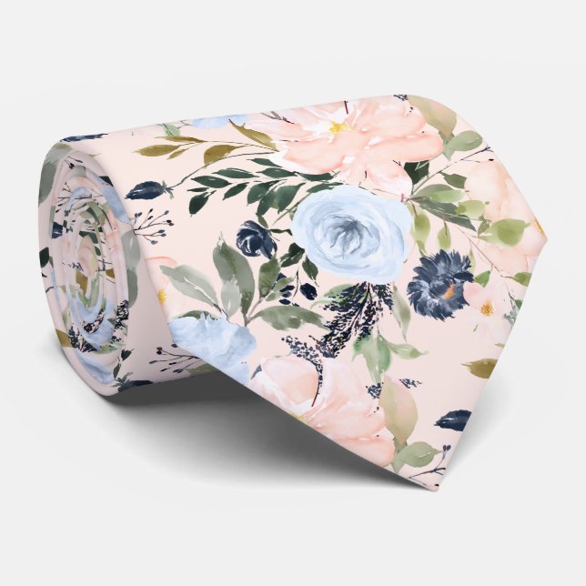 PixDezines Blush Dammig Blå H2 Botanisk Slips (Rullad)