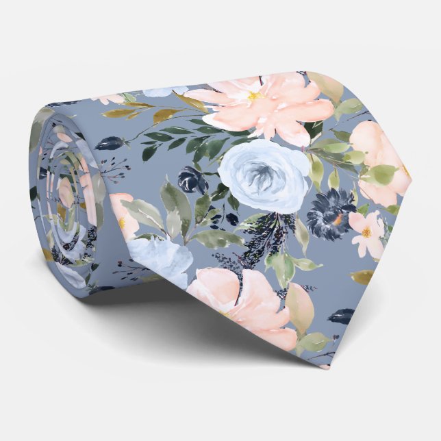 PixDezines Blush Dusty Blue H2 Botanisk Slips (Rullad)