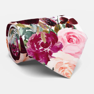 PixDezines Boho Burgundy Watercolor Flowers Slips