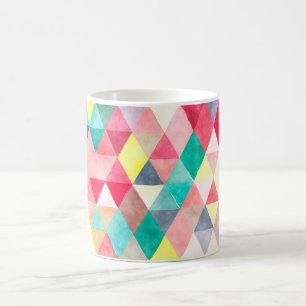 PixDezines Boho Geometric/justerable triangles Kaffemugg
