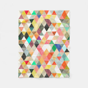 PixDezines BOHO GEOMETRIC/justerbar Fleecefilt