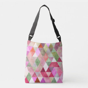 PixDezines Boho Geometric/Triangles Mönster Axelväska