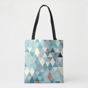 PixDezines Boho Geometric/Triangles Mönster Tygkasse