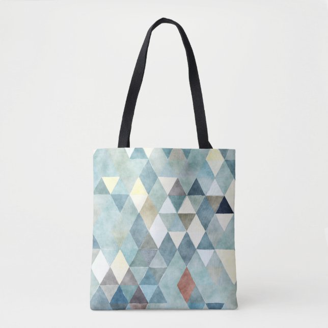 PixDezines Boho Geometric/Triangles Mönster Tygkasse (Framsida)