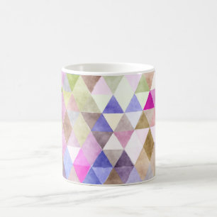PixDezines Boho Geometriska/justerbara trianglar Kaffemugg