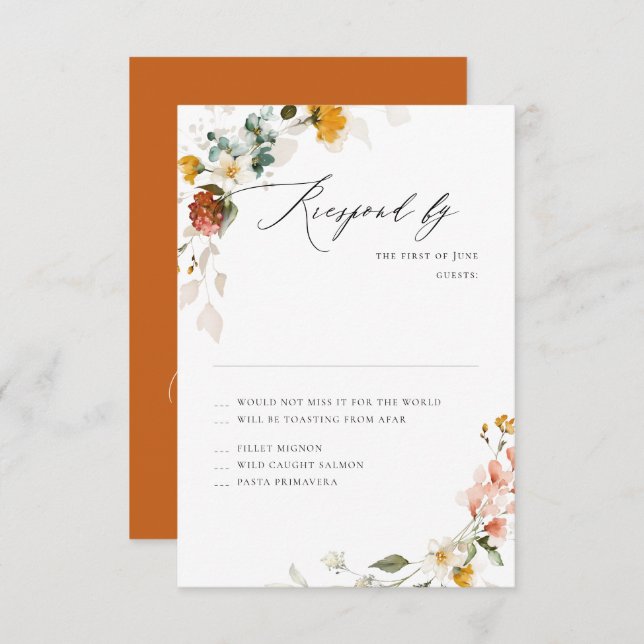 PixDezines Boho H2 Fall Garden Flowers OSA (Fram/baksida)