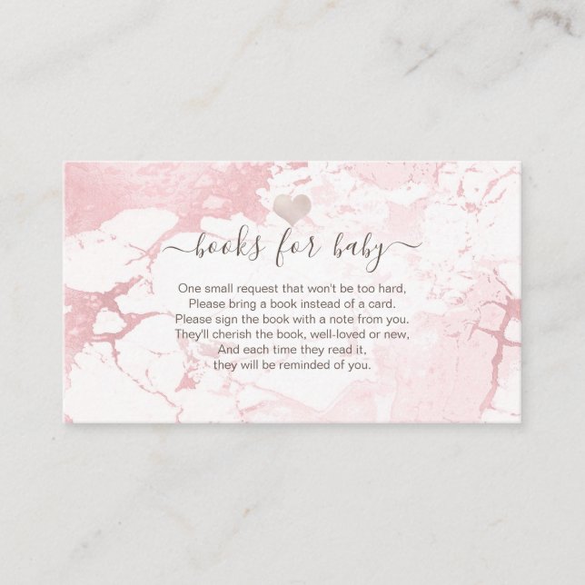 PixDezines Bok-begäran,  Marble+Hearts Enclo Placeringskort (Framsida)