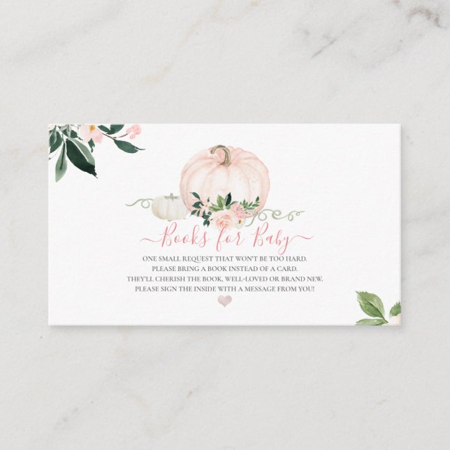 PixDezines Bok-begäran,  Pumpkin för vattenfärg Tilläggskort (Framsida)