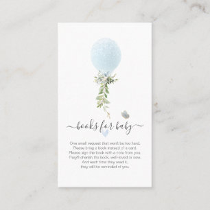 PixDezines Bok-begäran, Watercolor Blue Balloon E Placeringskort