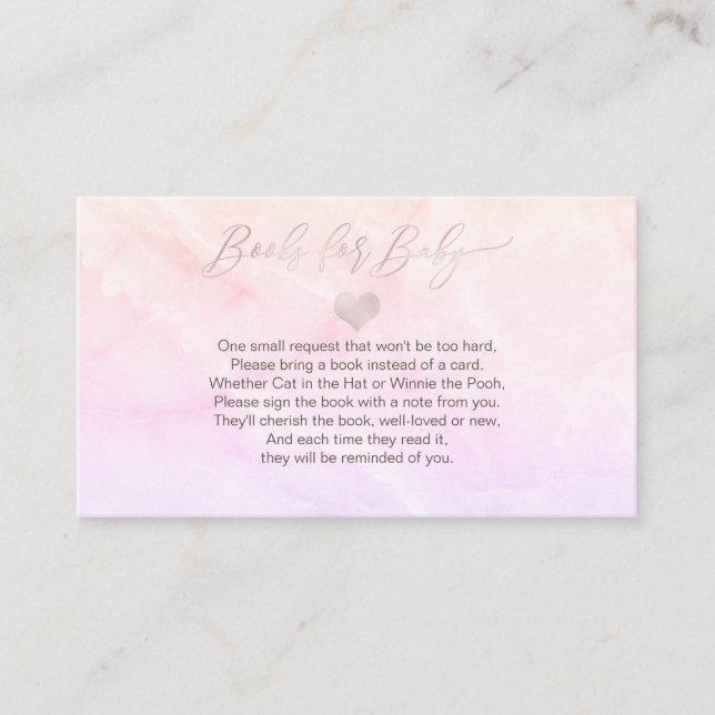 PixDezines Bokförfrågan, Blush Heart+Marble Tilläggskort (Framsida)