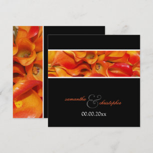 PixDezines BRÄND ORANGE CALLA LILJA INBJUDAN