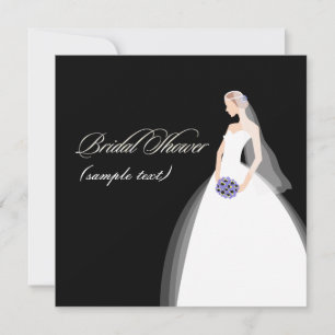 PixDezines Bride 2 B, anpassadets bakgrund Inbjudningar